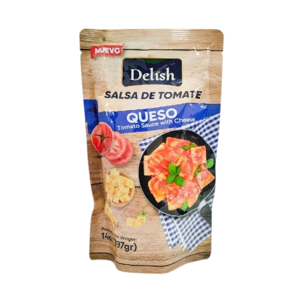 SALSA DE TOMATE QUESO DELISH 14OZ