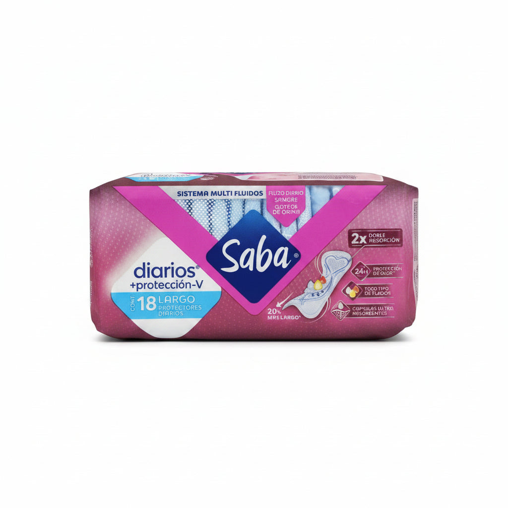 PROTECTORES DIARIOS EXTRA PROT SABA 18U