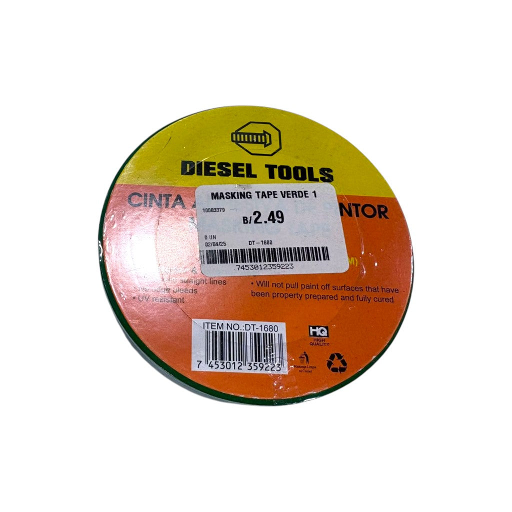 CINTA MASKING TAPE VERDE 1
