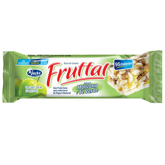 BARRA DE CEREAL MANZANA FRUTAL JACKS 162GR