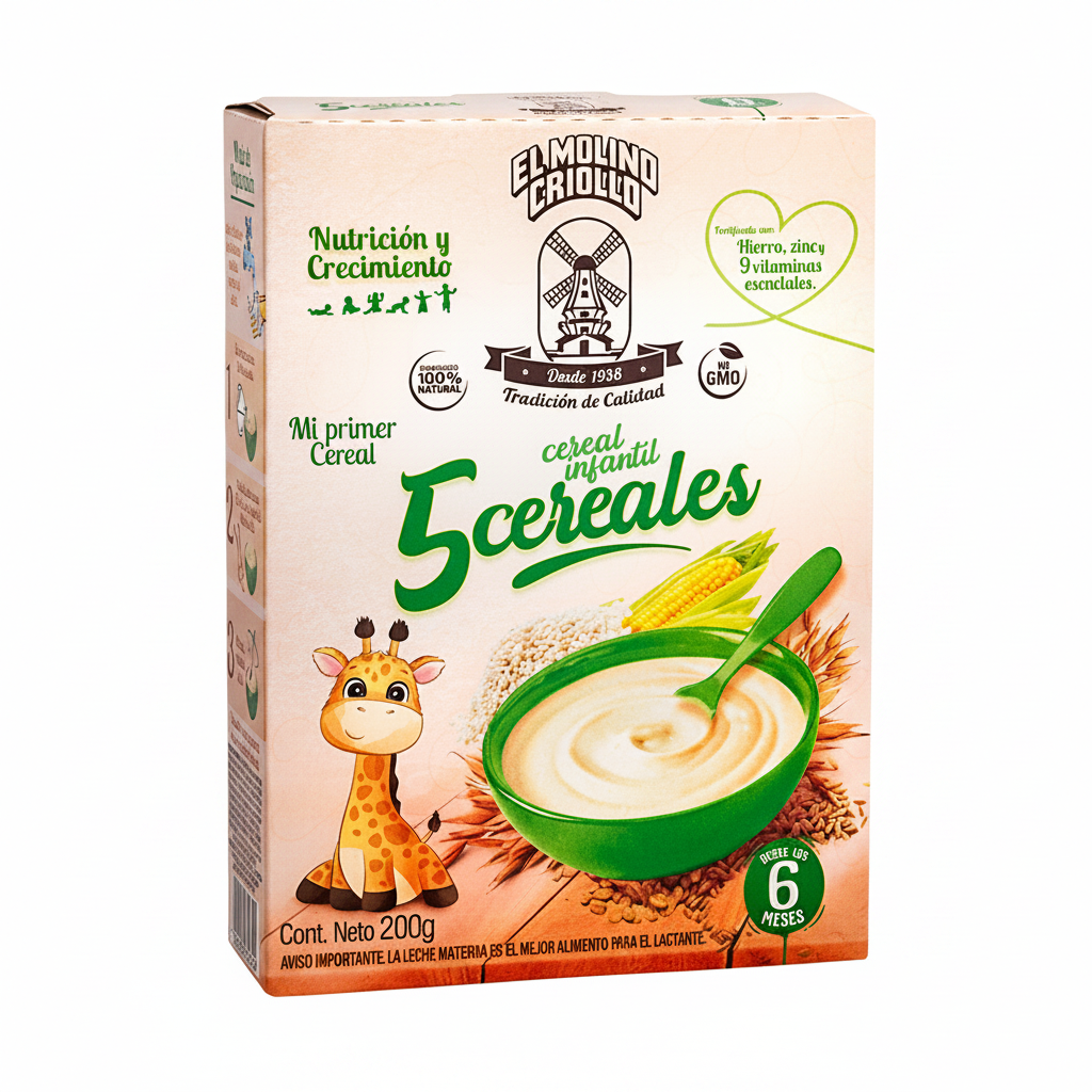 CEREAL INFANTIL 5CER MOLINO CRIOLLO 200GR