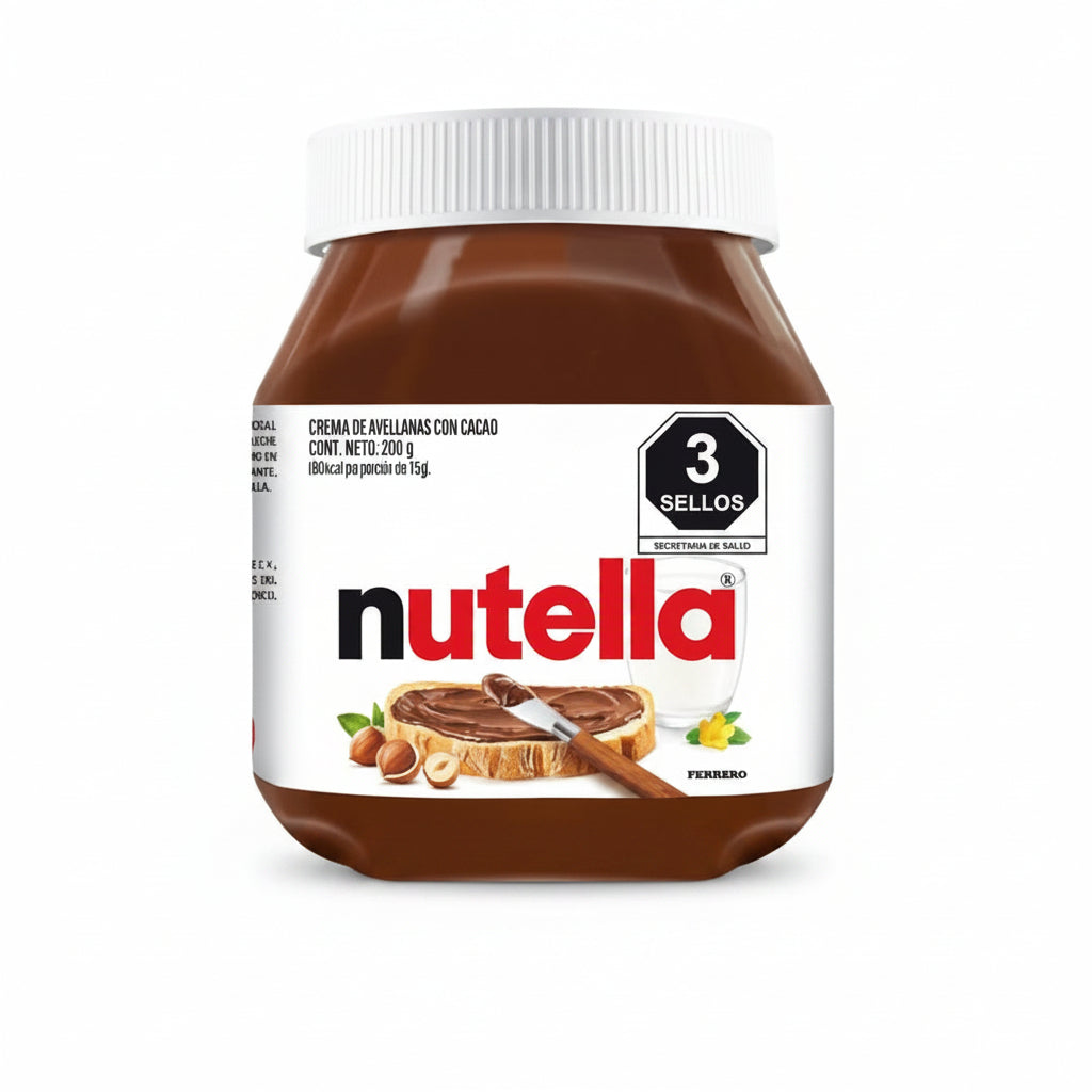 CREMA AVELLANA CON CACAO NUTELLA 200GR