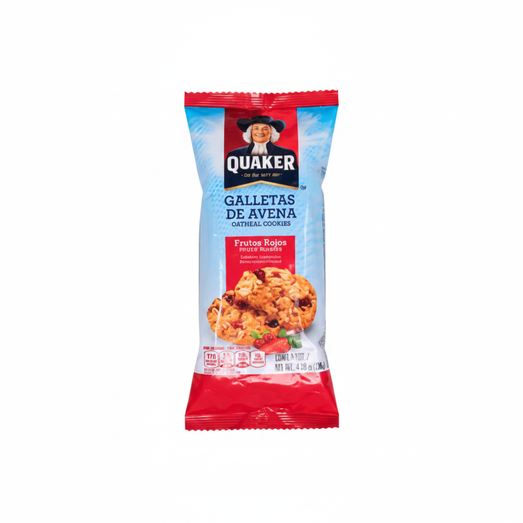 GALLETAS DE AVENA FRUTO ROJO QUAKER 38GR