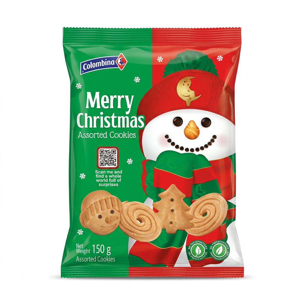 GALLETA NAVIDEÑA SURTIDA COLOMBINA 150GR