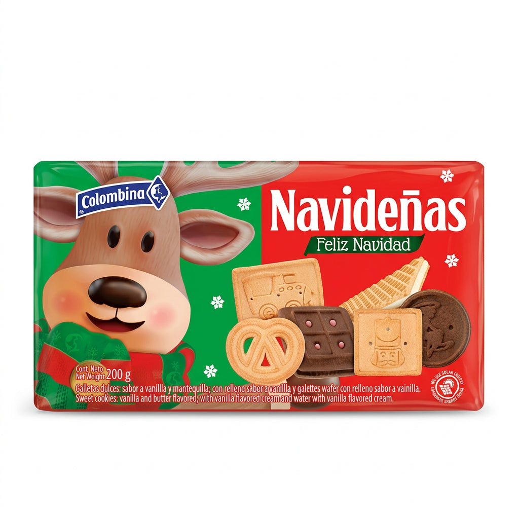 GALLETA NAVIDEÑA COLOMBINA 200GR