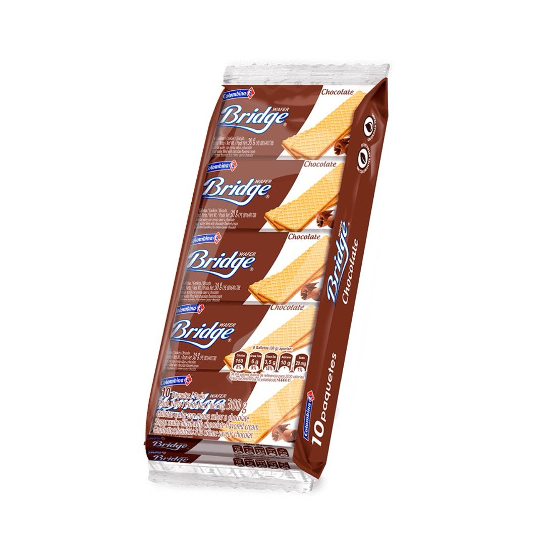 GALLETAS WAFER BRIDGE CHOCOLATE 300GR