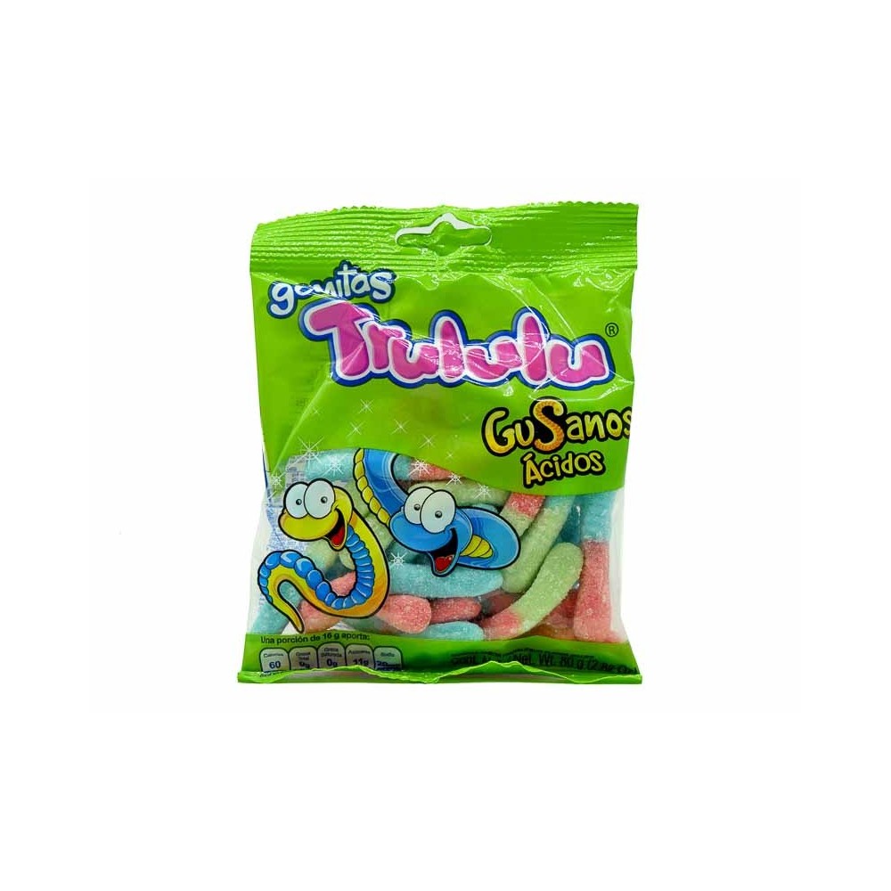 GOMITA GUSANOS ACIDOS TRULULU 90GR
