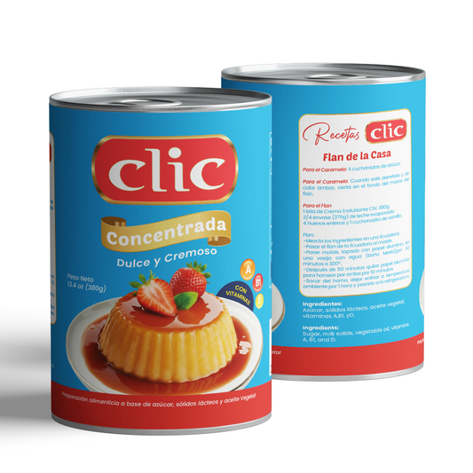 LECHE CONDENSADA SUCEDANEO CLIC 380GR