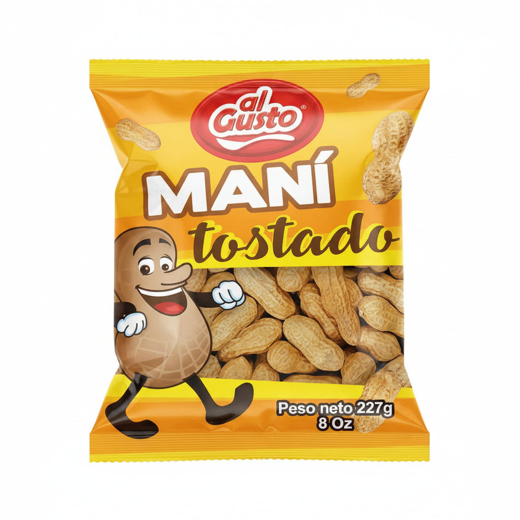 MANI TOSTADO AL GUSTO AL GUSTO 8OZ