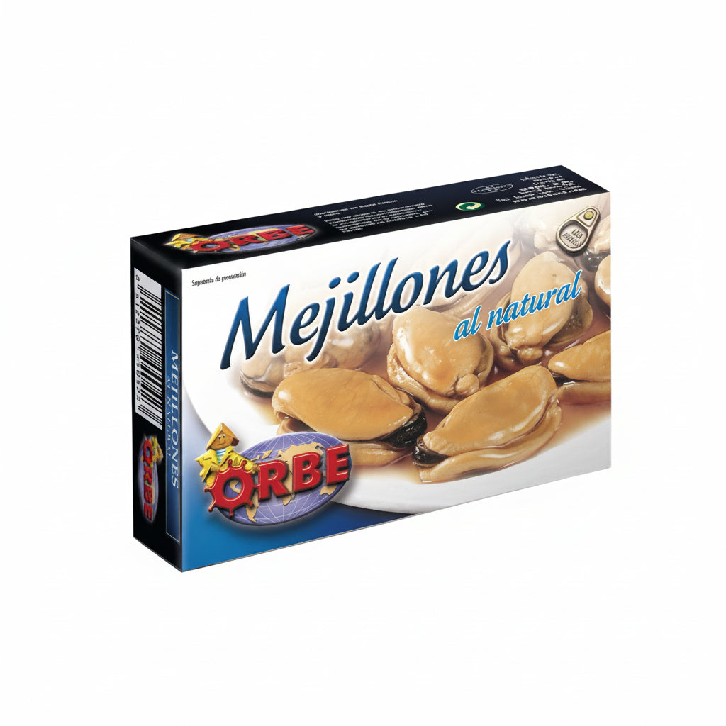 MEJILLONES AL NATURAL ORBE 110GR