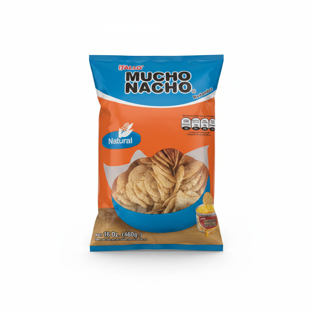 NACHOS NATURAL MUCHO NACHOS 460GR
