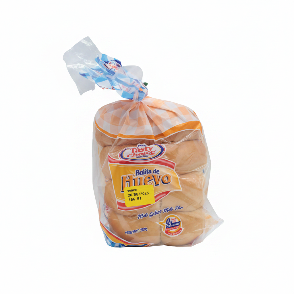 PAN BOLITA CON PASISTAS TASTY CHOICE 280GR