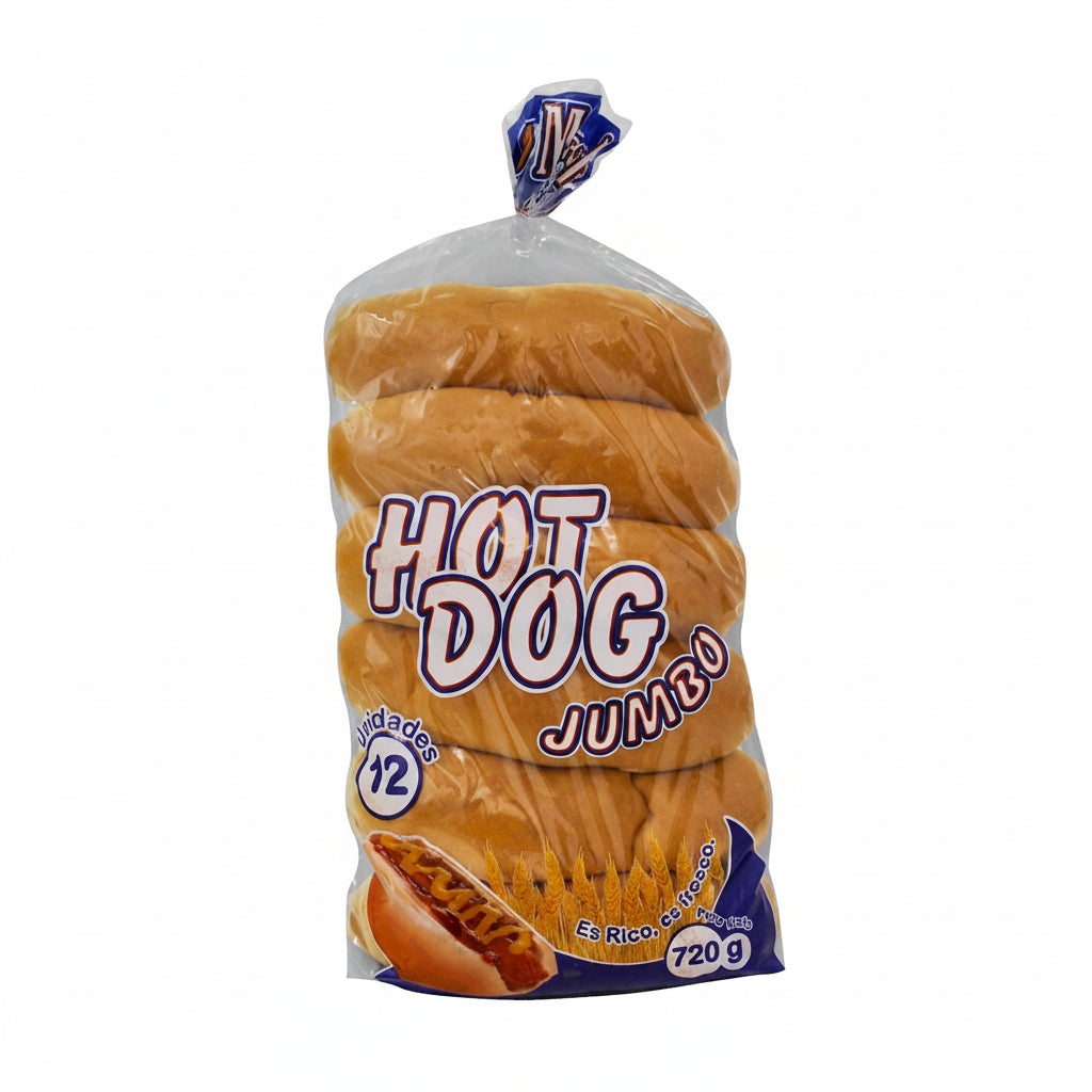 PAN HOT DOG JUMBO MERCEDES 12U