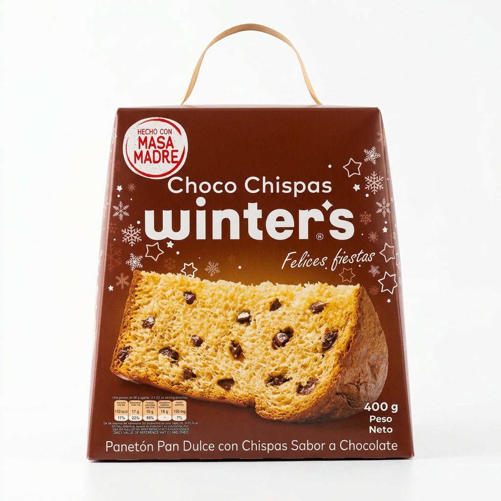 PANETON CHOCOCHISPAS NAVIDAD 500GR