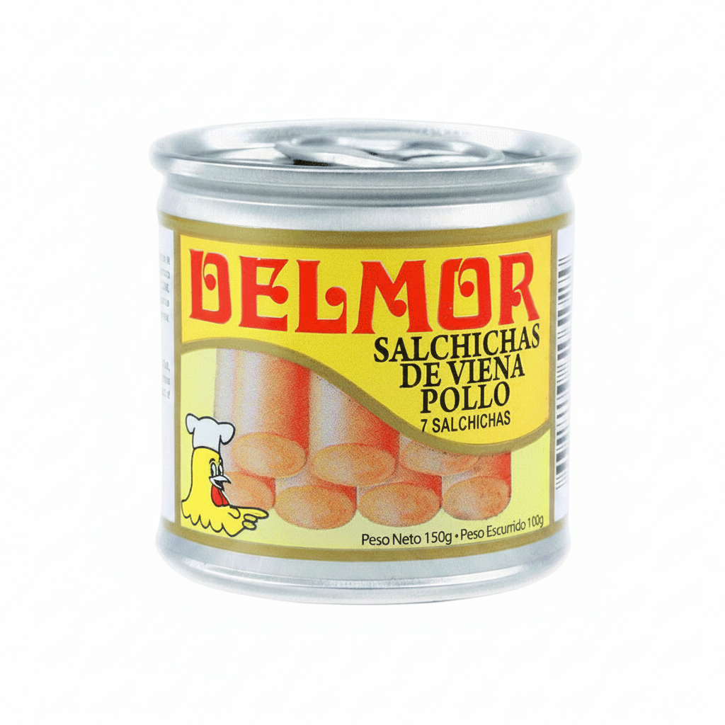 SALCHICHA VIENNA DE POLLO DELMOR 150GR