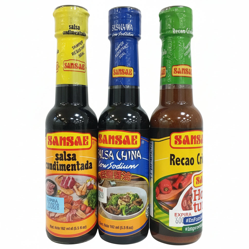 3PACK SALSAS CONDIMENTADA CRIOLLA SANSAE 5.5OZ