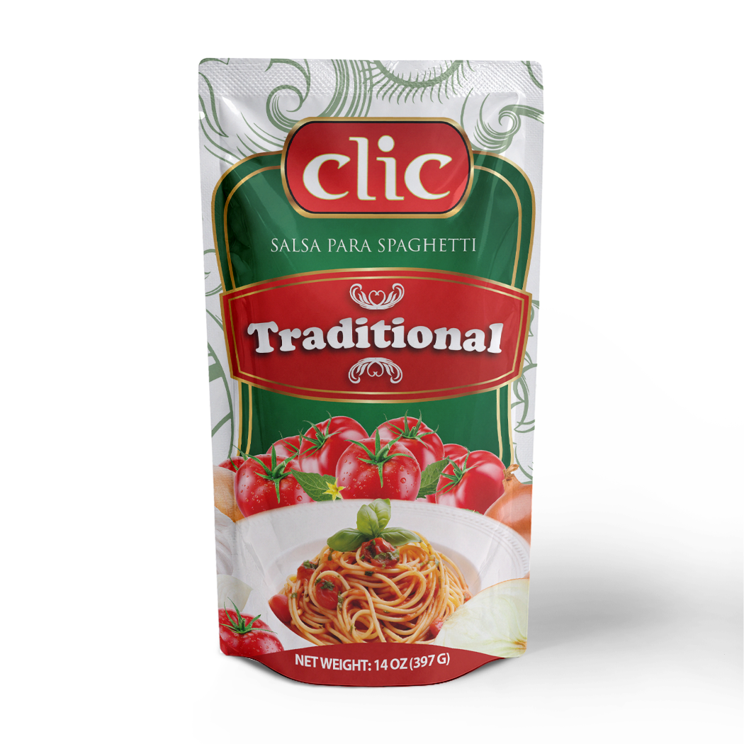 SALSA DE TOMATE TRADICIONAL CLIC 14OZ