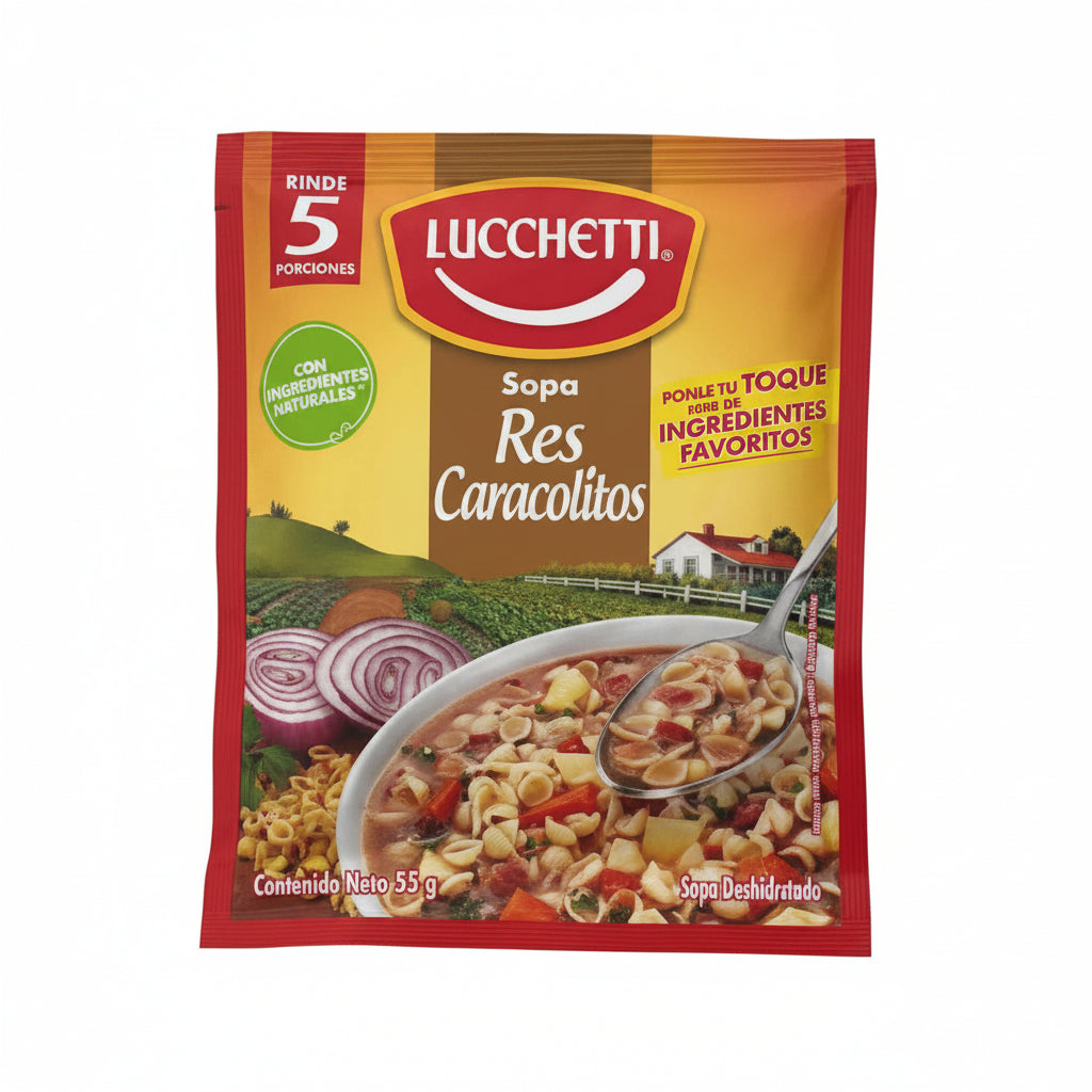SOPA DE RES CARACOLITO LUCCHETTI 55GR