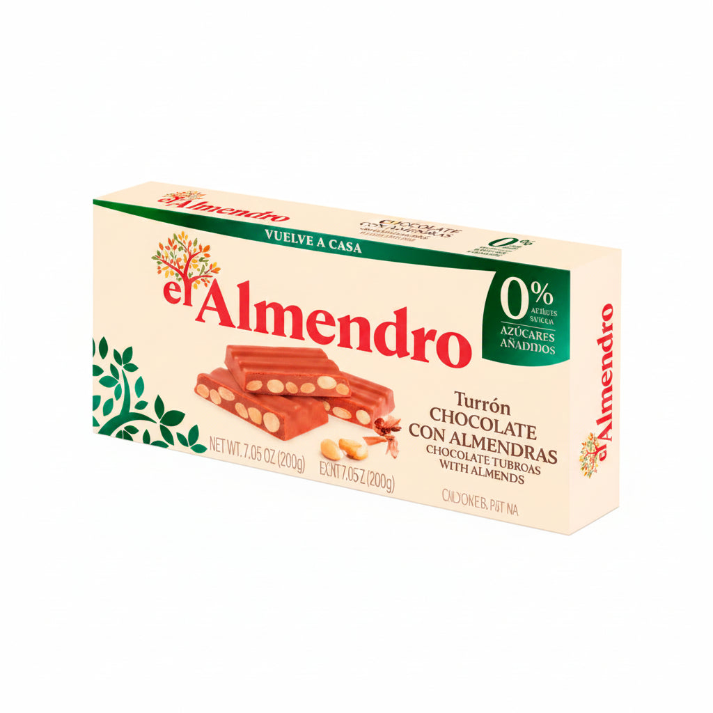 TURRÓN CREMA SIN AZUCAR EL ALMENDRO 200GR