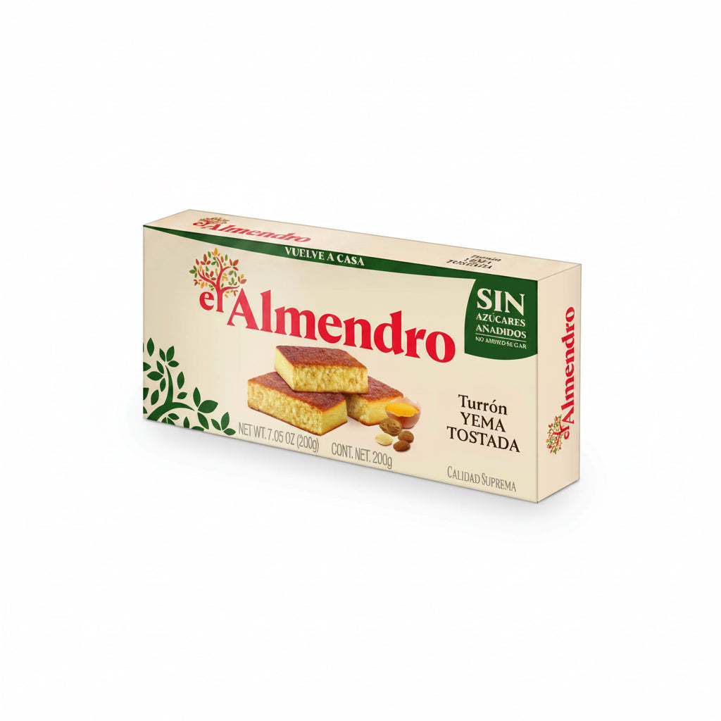 TURRÓN YEMA TOSTADA DE AZUCAR EL ALMENDRO 200GR