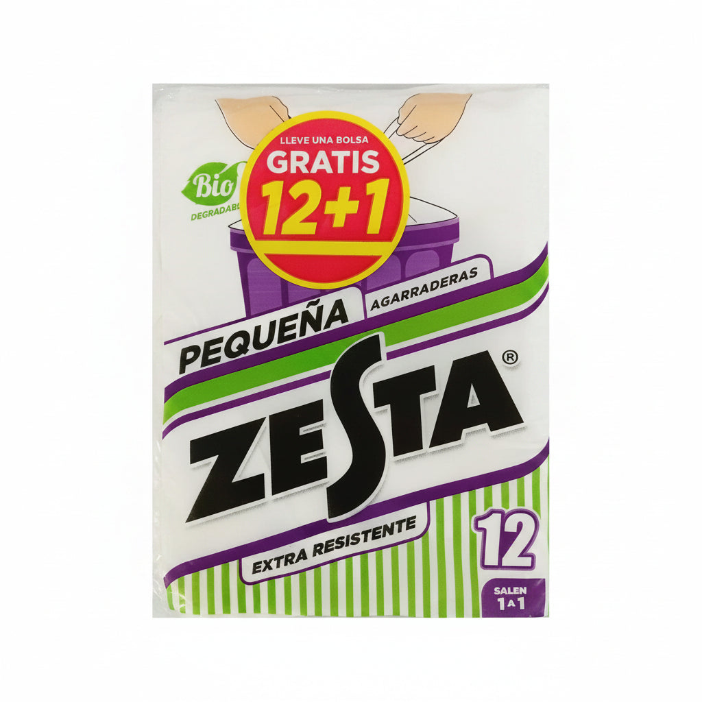 BOLSA DE BASURA BLANCA 17X20 ZESTA
