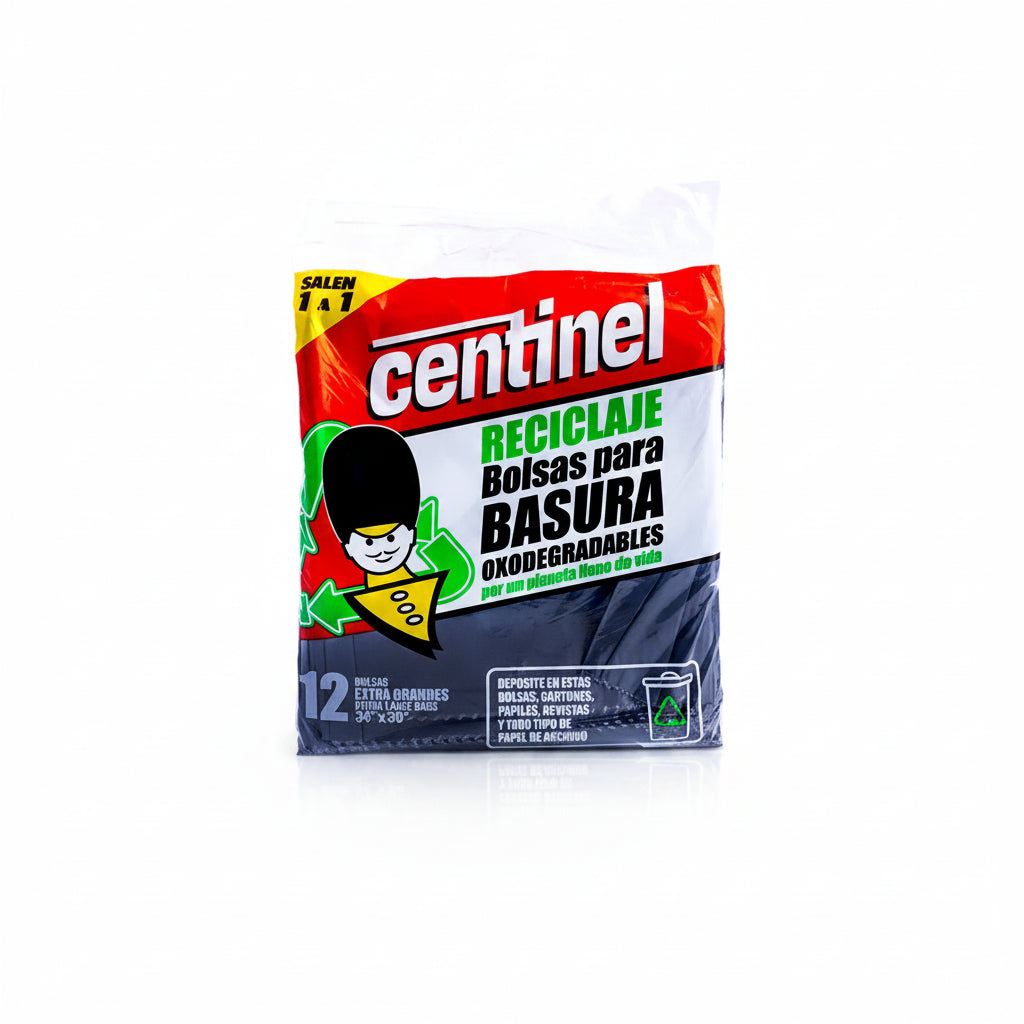 BOLSA DE BASURA EXTRA GRANDE GRIS CENTINEL