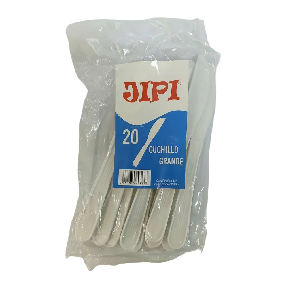 CUCHILLOS DESECHABLES GRANDES JIPI 20U