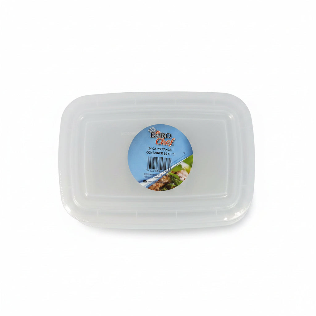 ENVASE RECTANGULAR CON TAPA EUROCHEF 10 SET