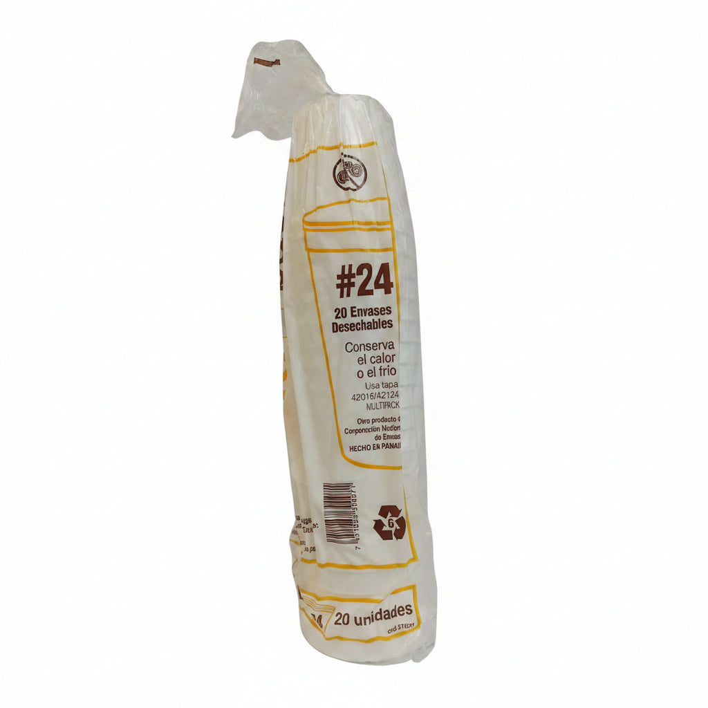 ENVASES DESECHABLES MULTIPACK 24OZ