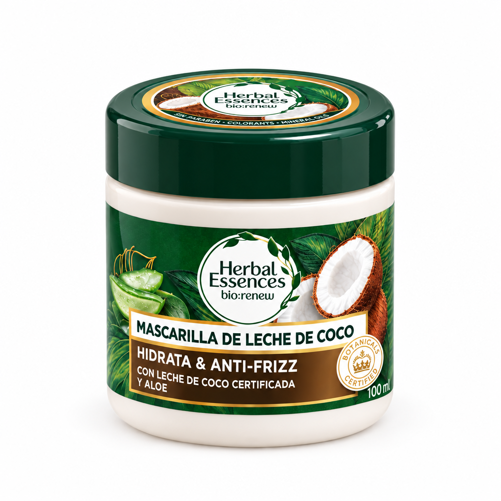 MASCARILLA DE LECHE DE COCO HERBAL ESSENCES 300ML
