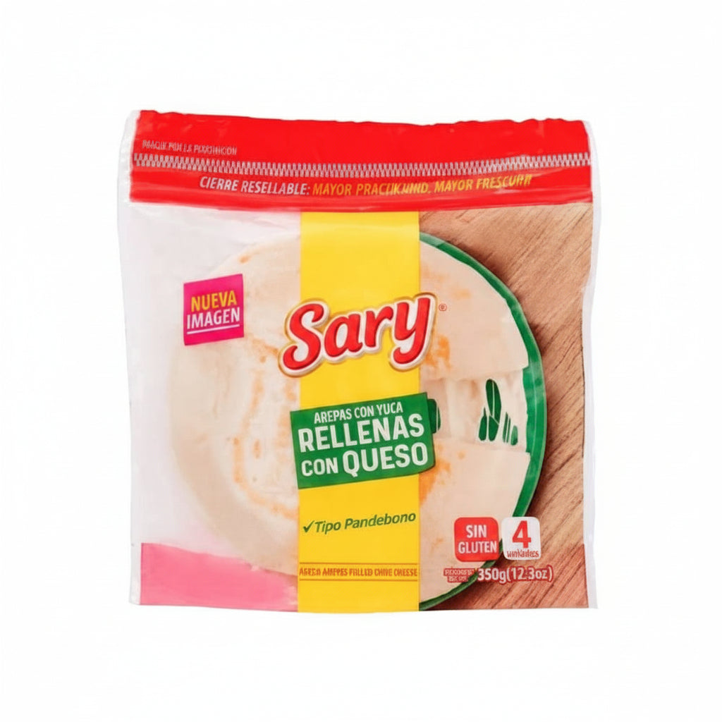 AREPA DE YUCA RELLENA DE QUESO SARY 350GR