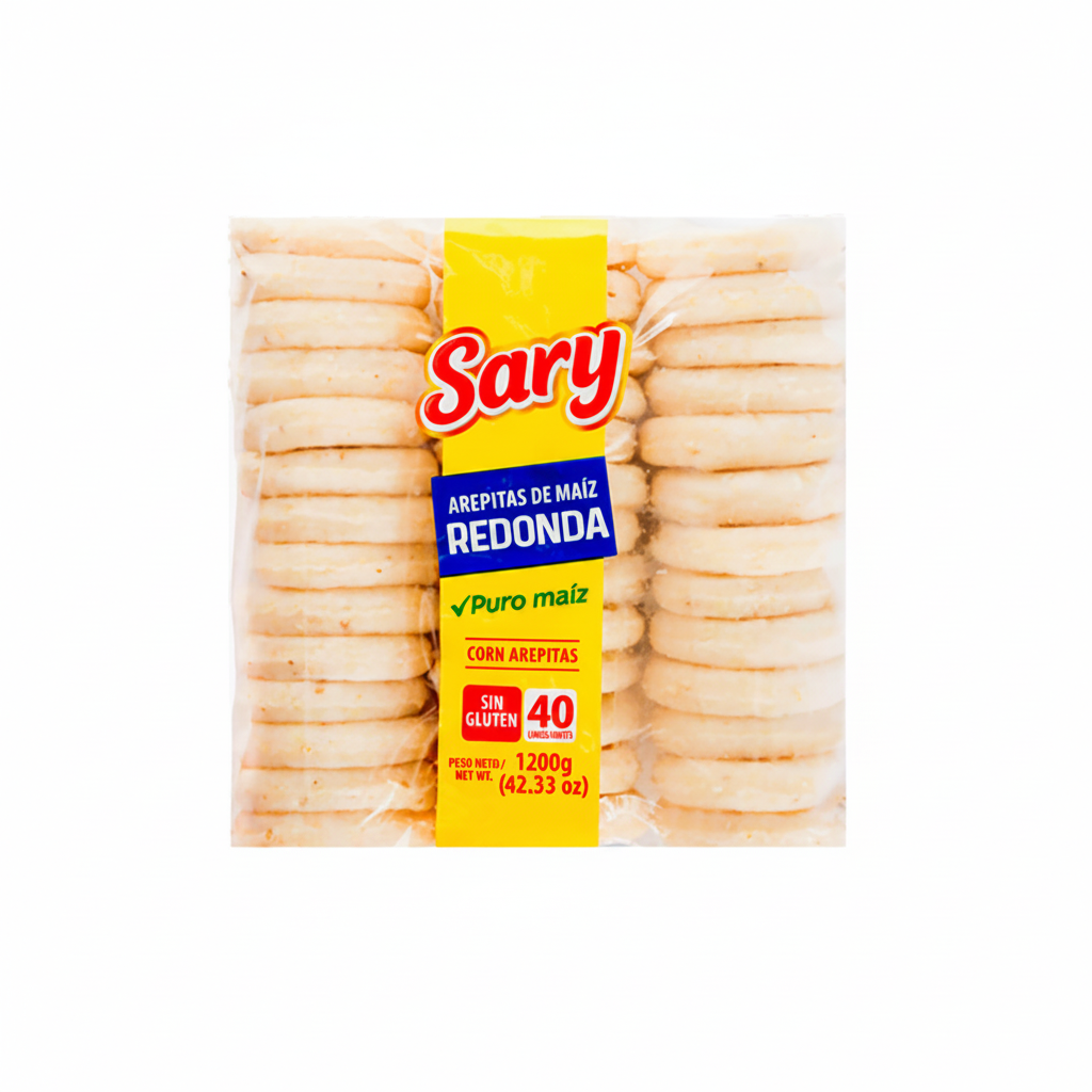 AREPITAS DE MAIZ REDONDA 1200GR