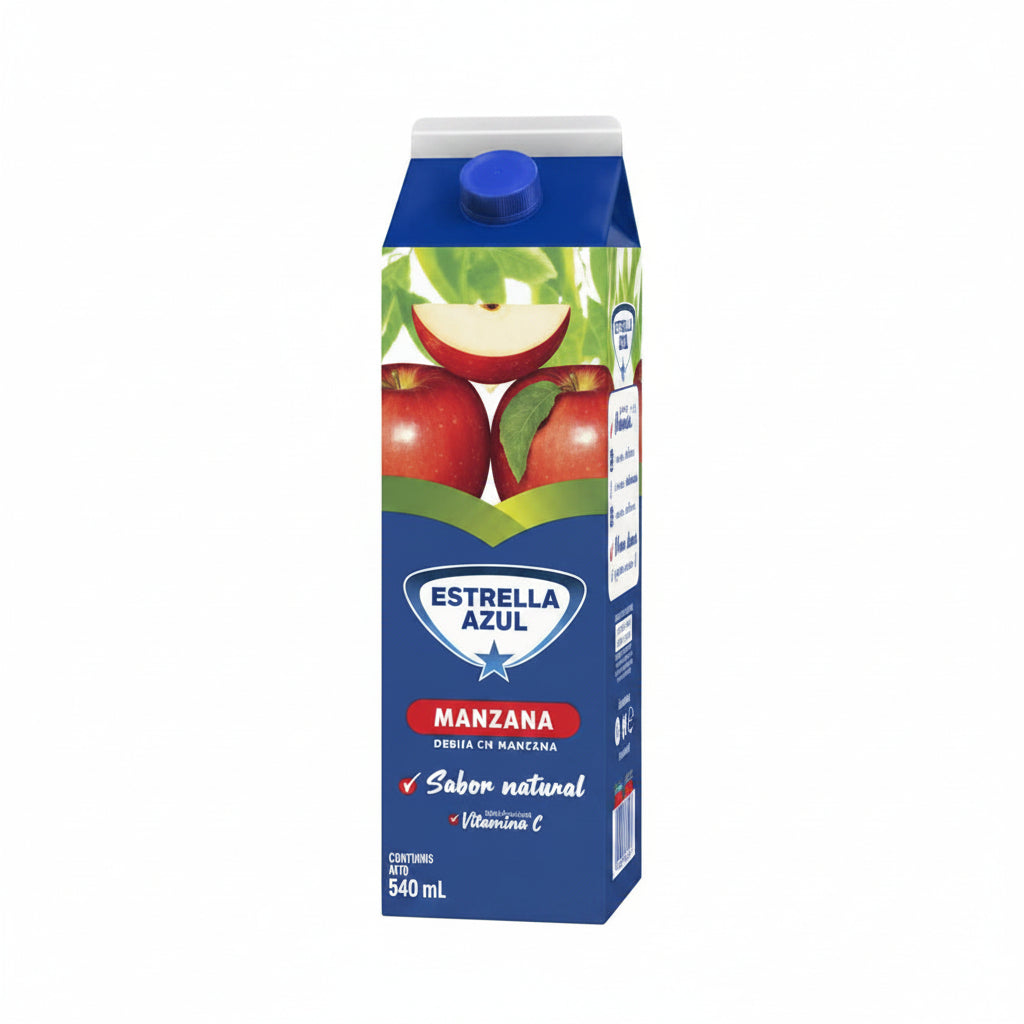 BEBIDA DE MANZANA ESTRELLA AZUL 473ML