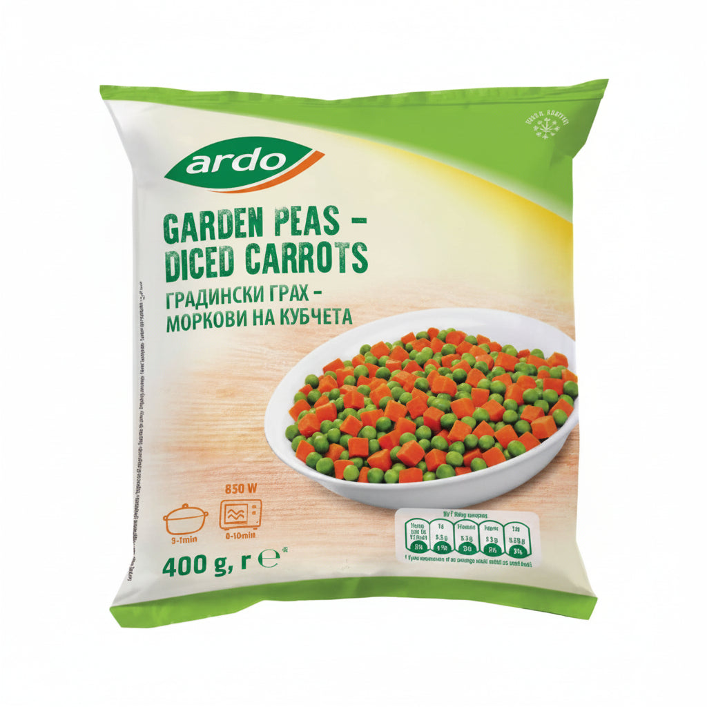 GUISANTES ZANAHORIAS PICADAS ARDO 400GR