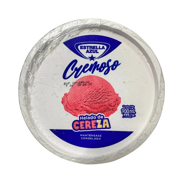 HELADO CEREZA ESTRELLA AZUL 900ML