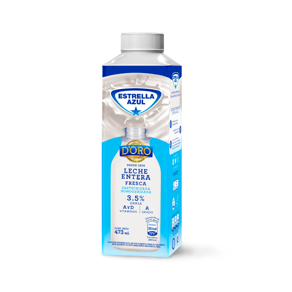 LECHE ENTERA DE ORO 473ML