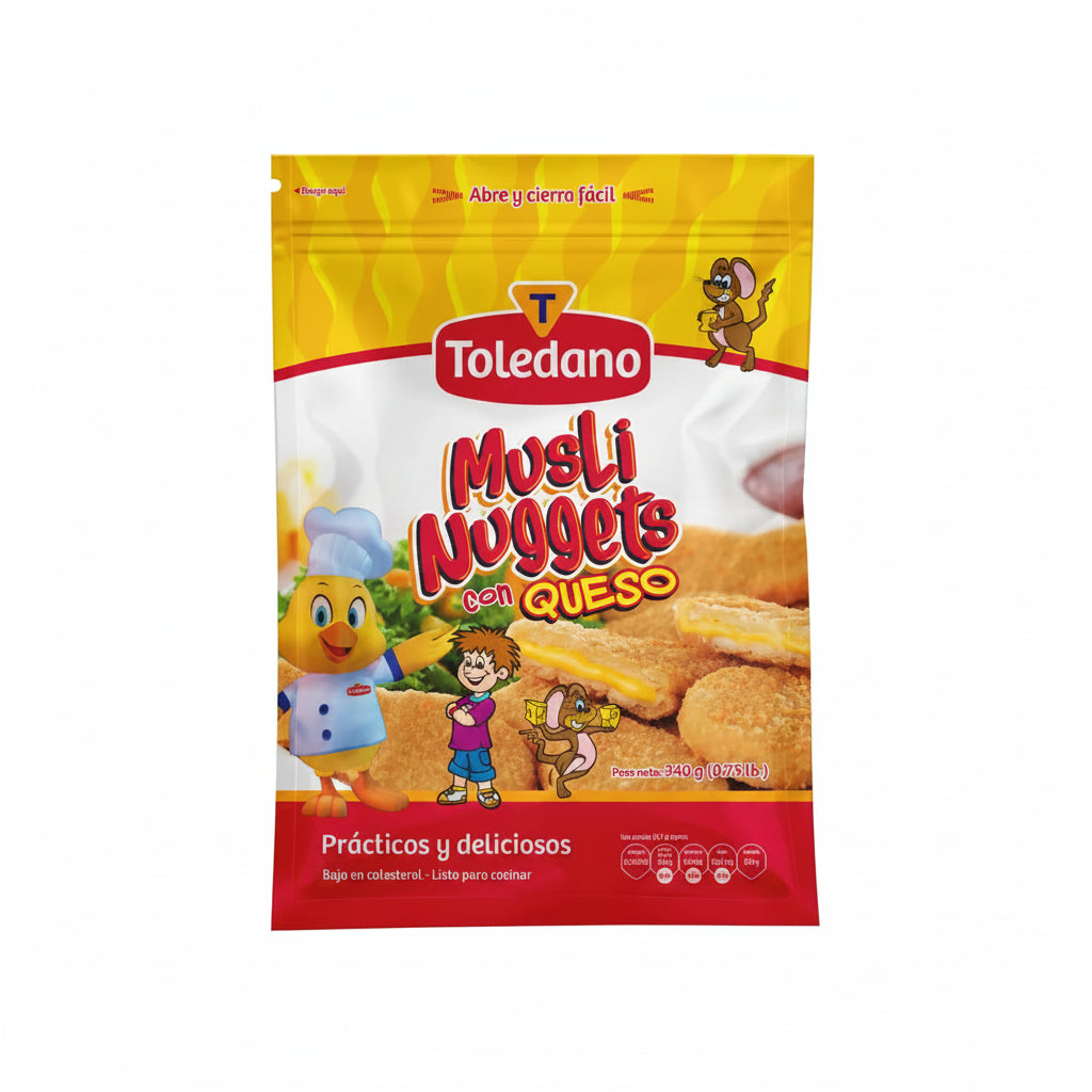 MUSLI NUGGET CON QUESO TOLEDANO 340GR
