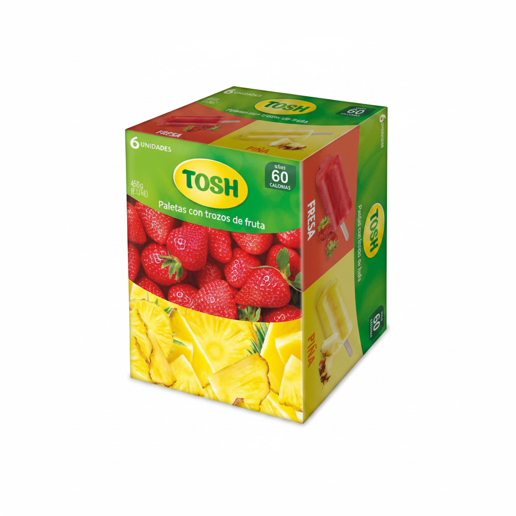 6PACK PALETA FRUTA TOSH SURTIDO 75GR