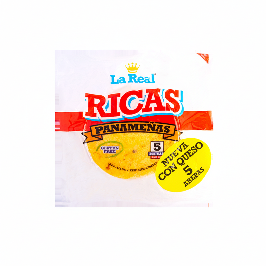 AREPAS RICAS PANAMEÑAS CON QUESO 15OZ