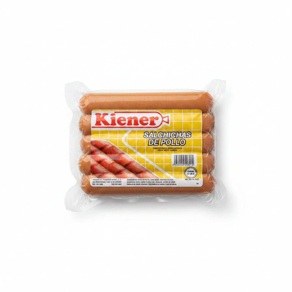 SALCHICHA DE POLLO KIENER PAQ.1LB.