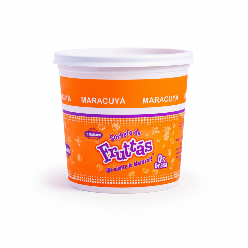 SORBETO DE MARACUYA LA ITALIANA 1/4GL