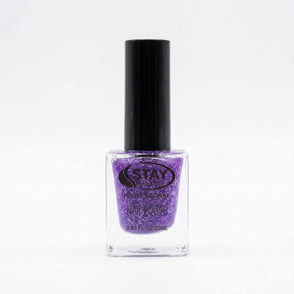 ESMALTE DE UÑAS LAVANDA ESCARCHADO STAY BEAUTIFUL 18ML