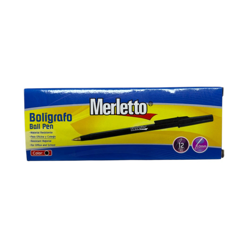 BOLIGRAFOS NEGROS 12U