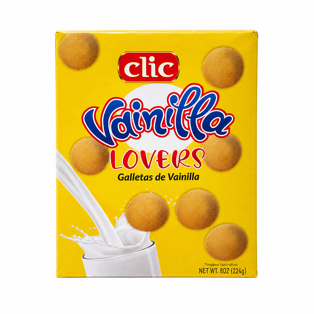 GALLETAS DE VAINILLA LOVERS CLIC 224GR