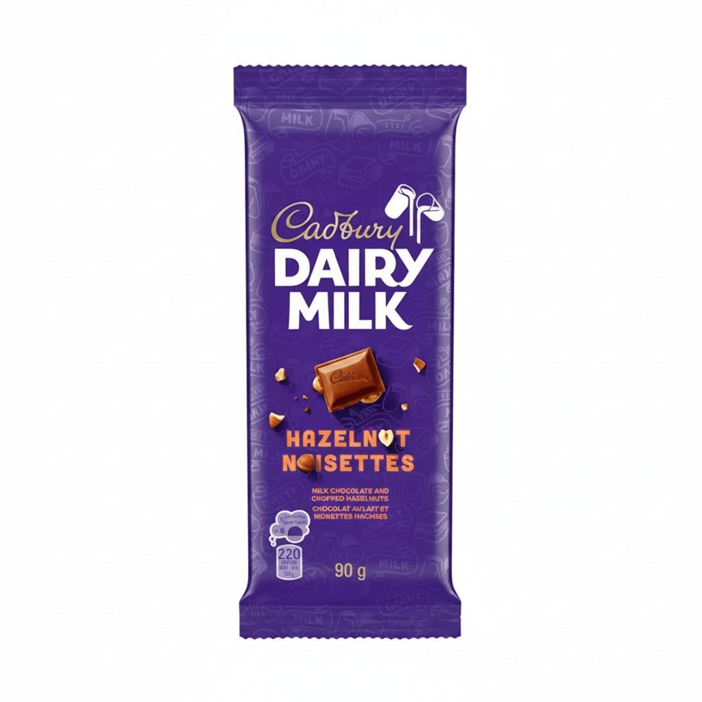 CHOCOLATE MILK HAZELNUT CADBURY 90GR