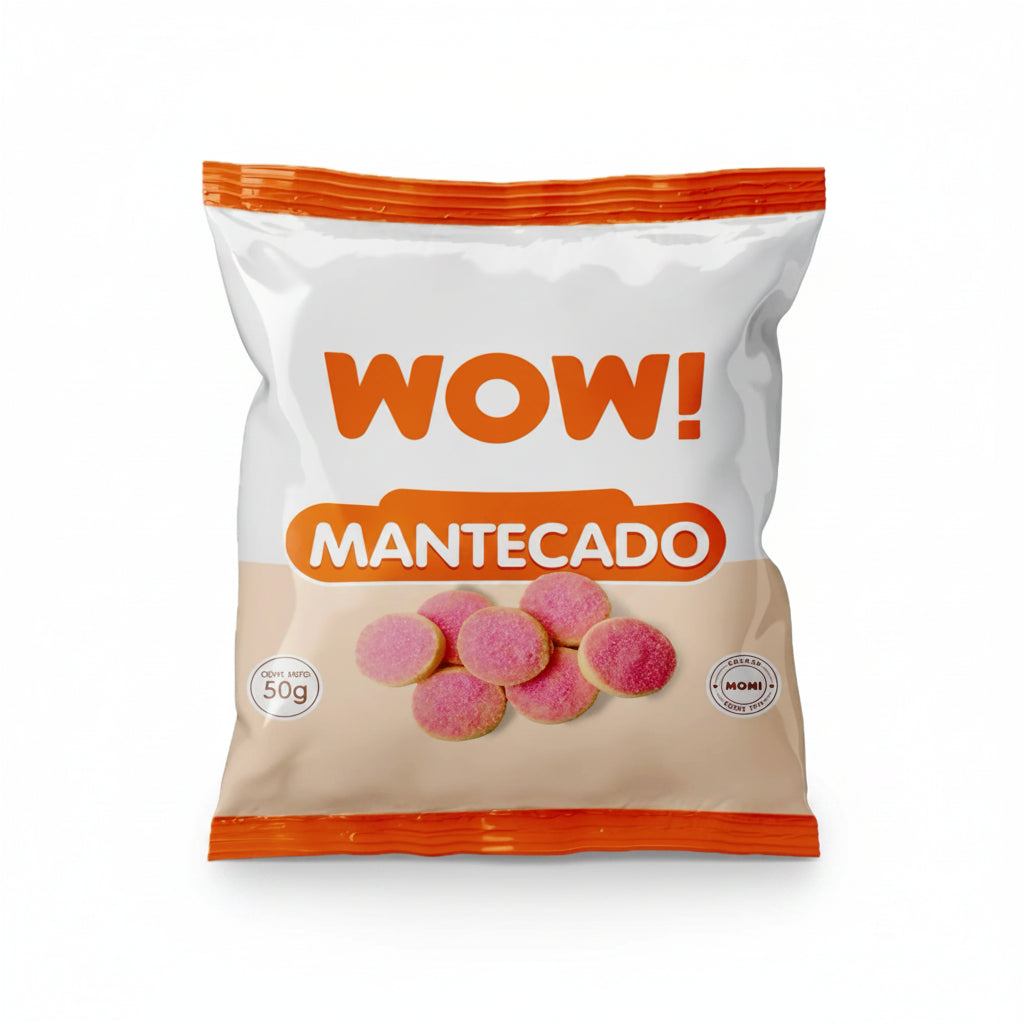MINI GALLETAS DE MANTECADO WOW 50GR