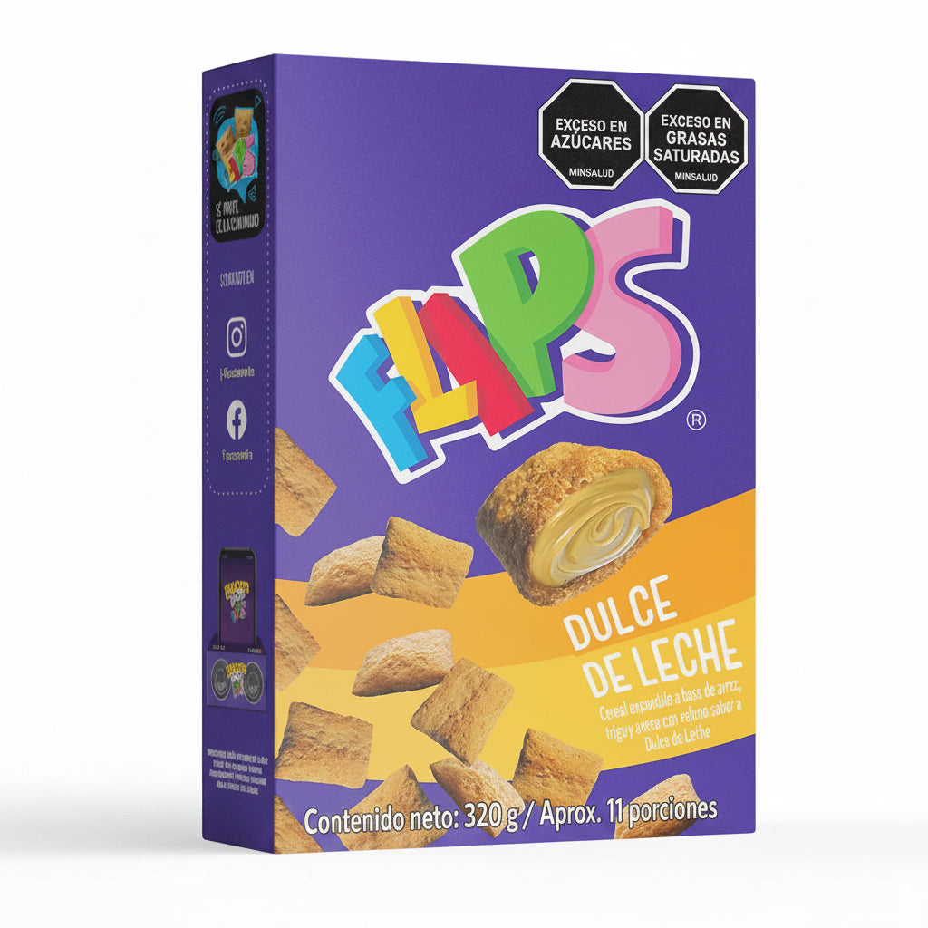 CEREAL DULCE DE LECHE FLIPS 320GR