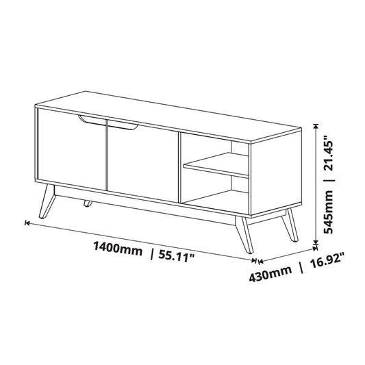 MUEBLE DE TV 1.4 OFF WHITE