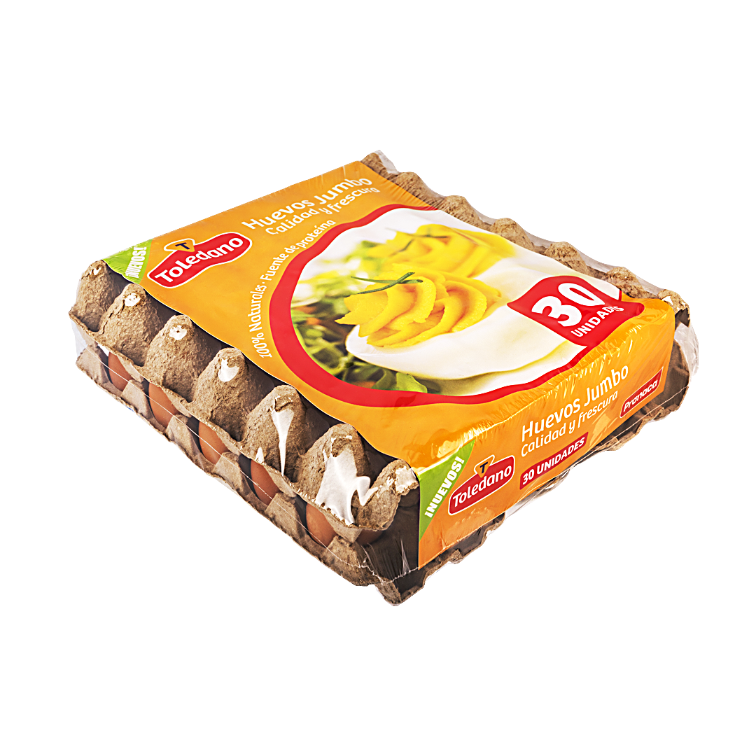 HUEVOS JUMBO EMPACADOS TOLEDANO 30UN