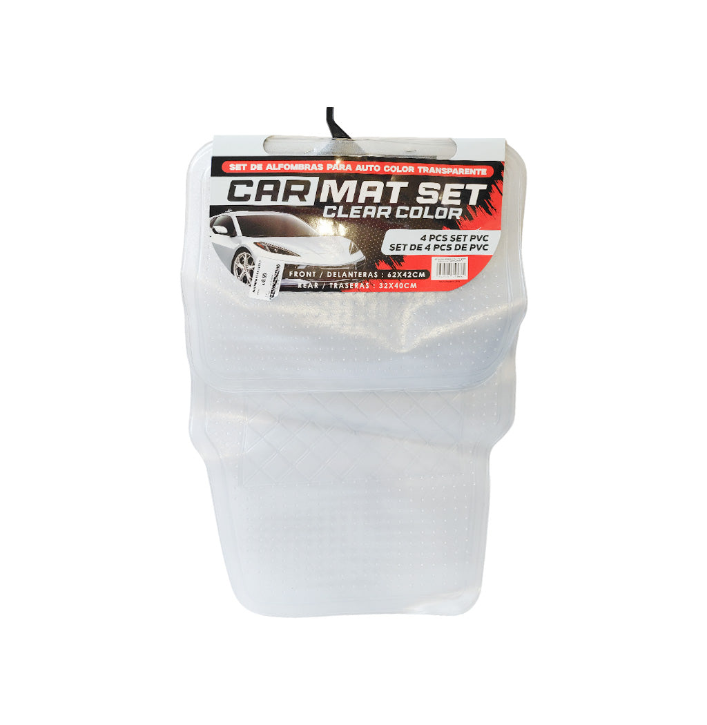 ALFOMBRA PARA AUTO DE TRANSPARENTE 4PZS